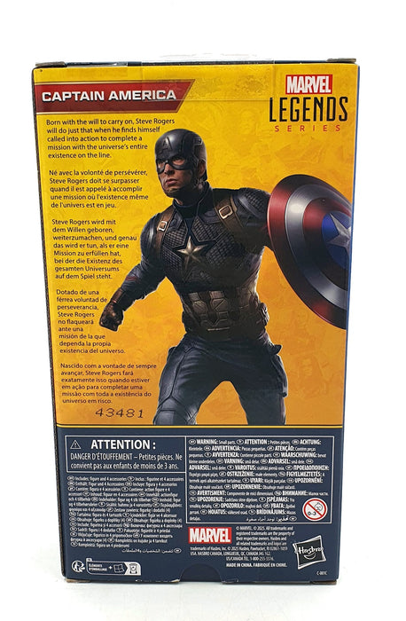 Hasbro 6 Inch Figure 282668 - Marvel Legends Captain America With Shield