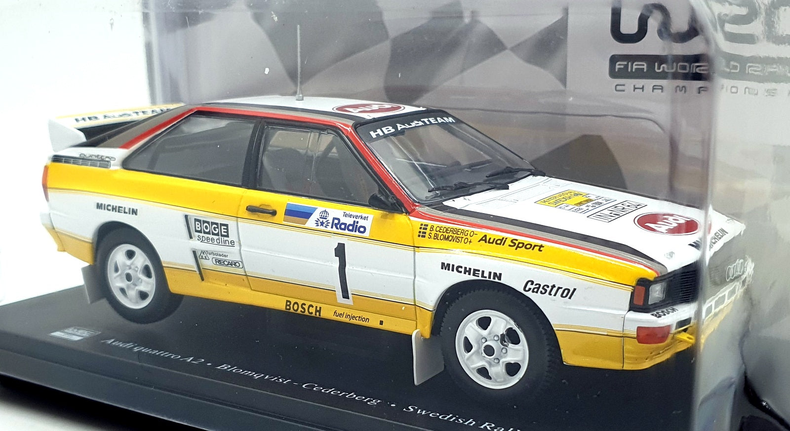 Hachette 1/24 Scale G113U060 - Audi Quattro A2 #1 Swedish Rally 1984