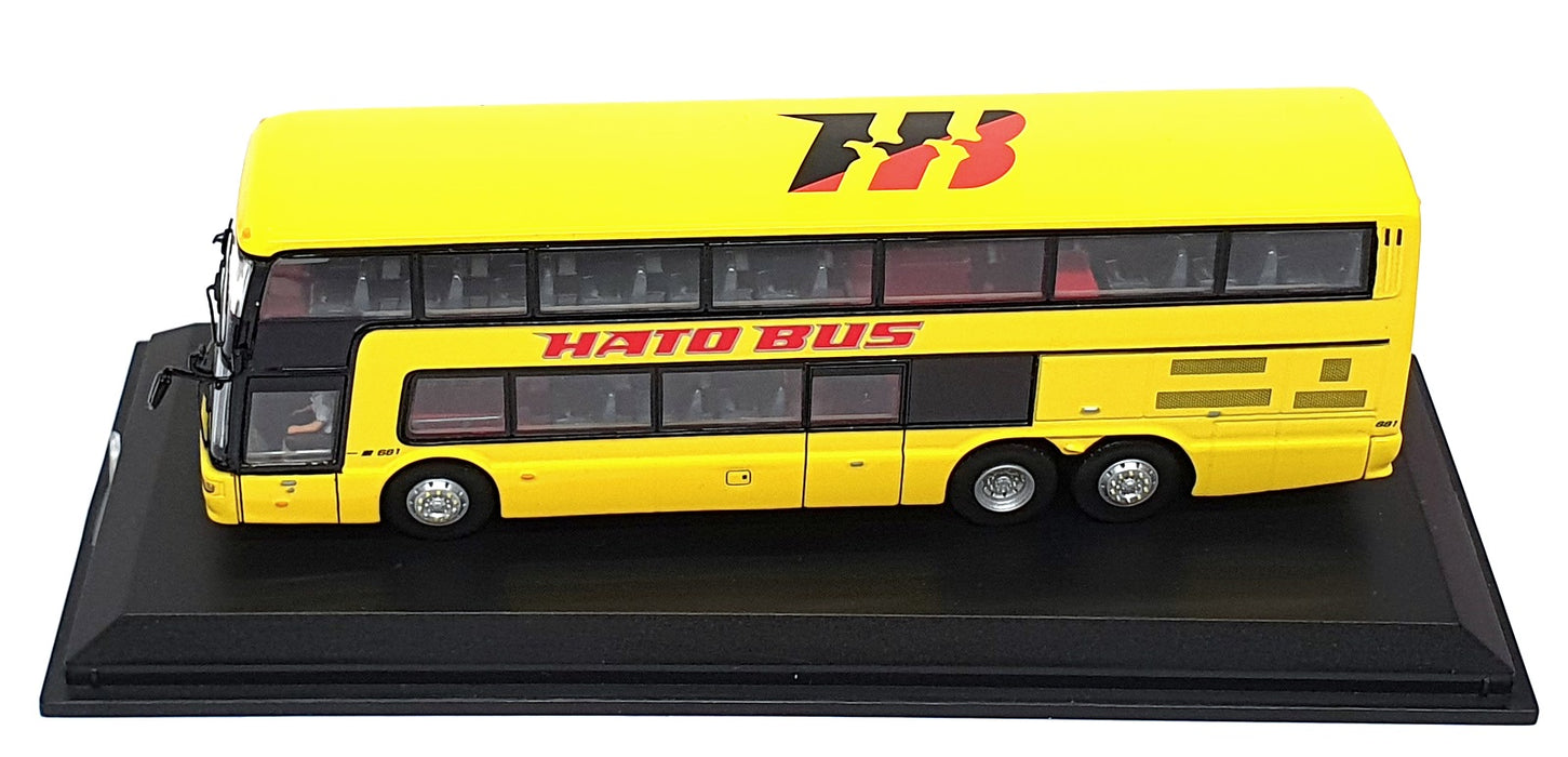Creative Master 1/76 Scale JB4001 Mitsubishi Fuso Aero King Hato Bus - Yellow