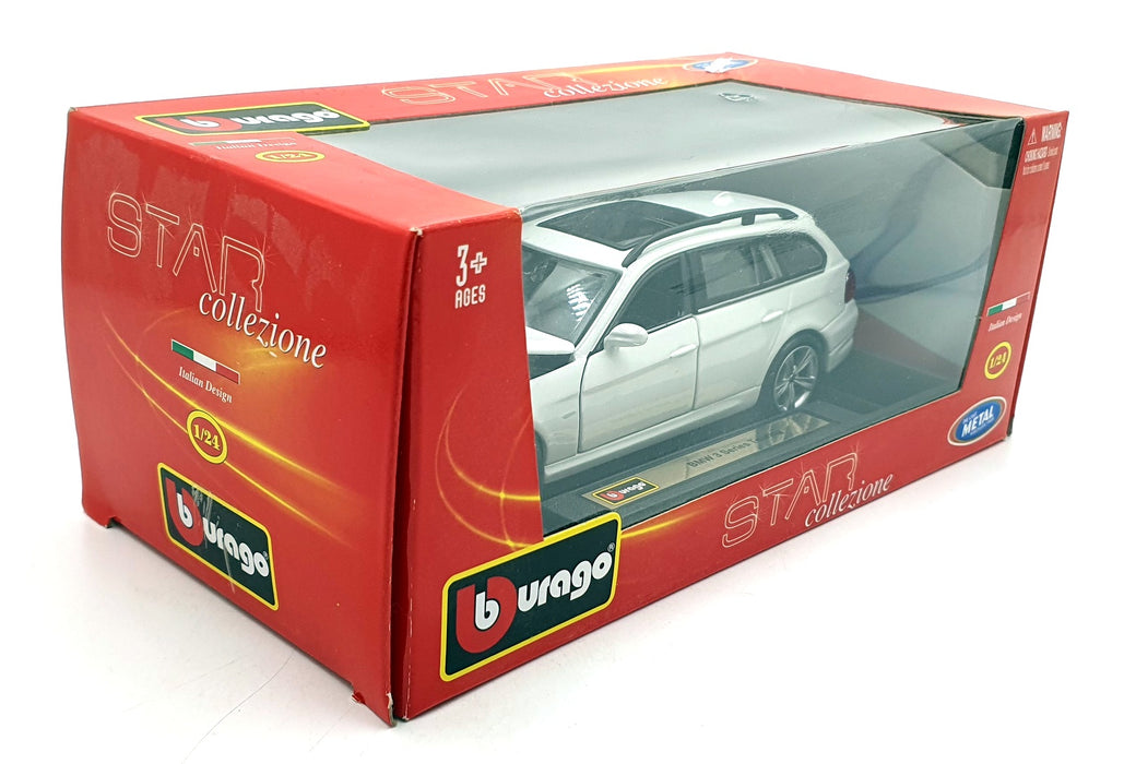 Burago 1/24 Scale Diecast 18-21048 - BMW 3 Series Touring - White