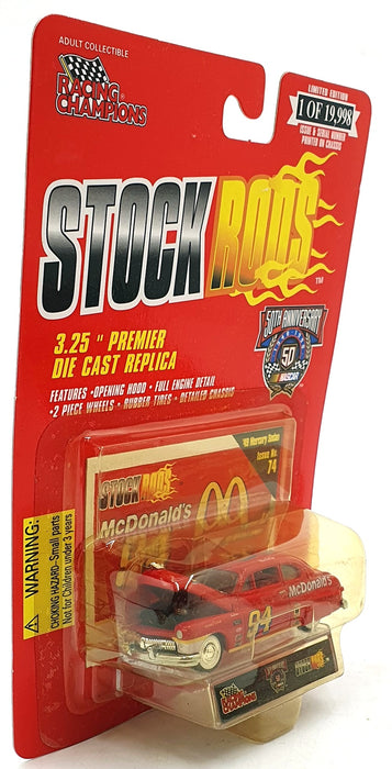 Racing Champions Stock Rods 3.25" 6700 #77 1949 Mercury Sedan Nascar #94 McDs