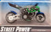 Hot Wheels 1/18 Scale R1090 - X-Blade Motorbike - Green/Grey/Blue