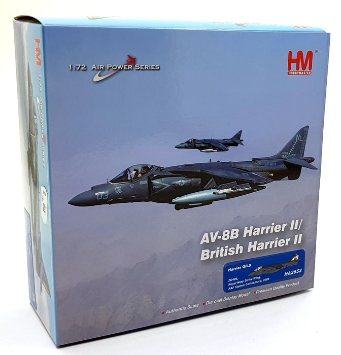 Hobby Master 1/72 Scale HA2652 A/V-8B Harrier II/British Harrier RN Strike Wing