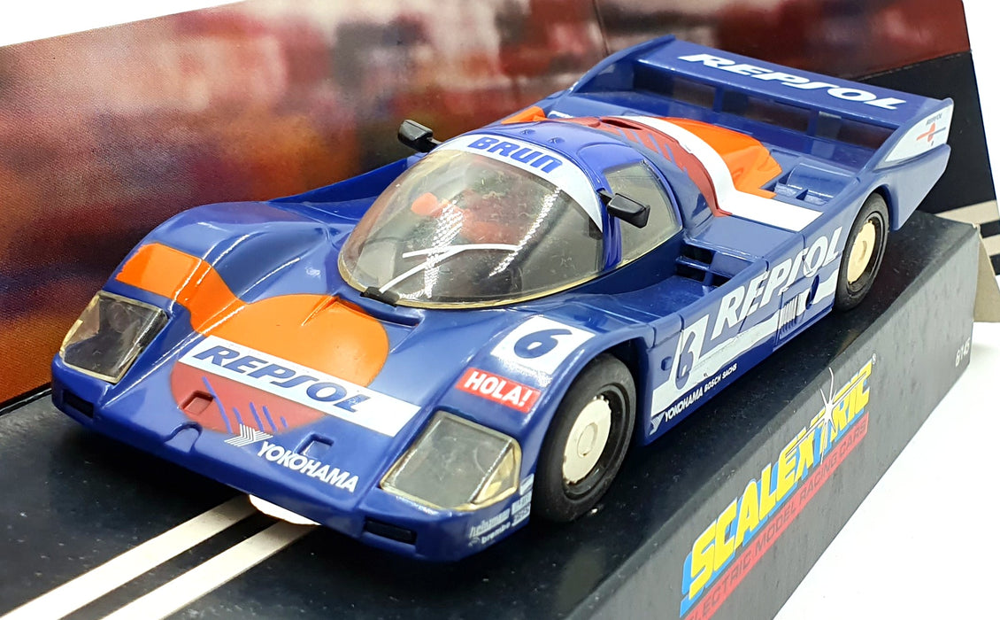 Scalextric 1/32 Scale Slotcar C256 - Porsche 962 C Repsol #6 - Blue