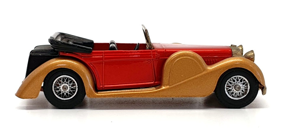 Matchbox Models of Yesteryear Y-11 - 1938 Lagonda D/Head Coupe - Met. Red/Gold