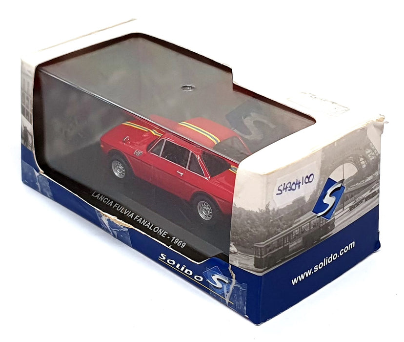 Solido 1/43 Scale Diecast S4304100 - 1969 Lancia Fulvia Fanalone - Red