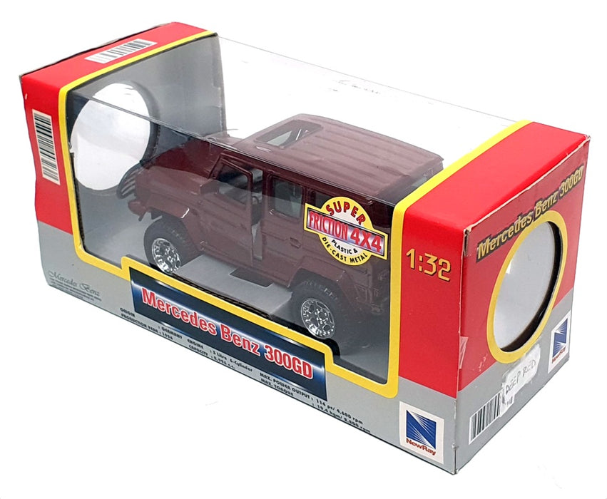 NewRay 1/32 Scale Super Friction 44323 - Mercedes Benz 300GD - Deep Red