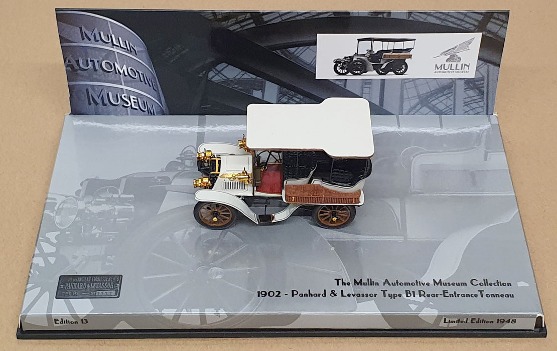 Minichamps 1/43 Scale 437 118130 - 1902 Panhard & Levassor B1 15 CV Tonneau