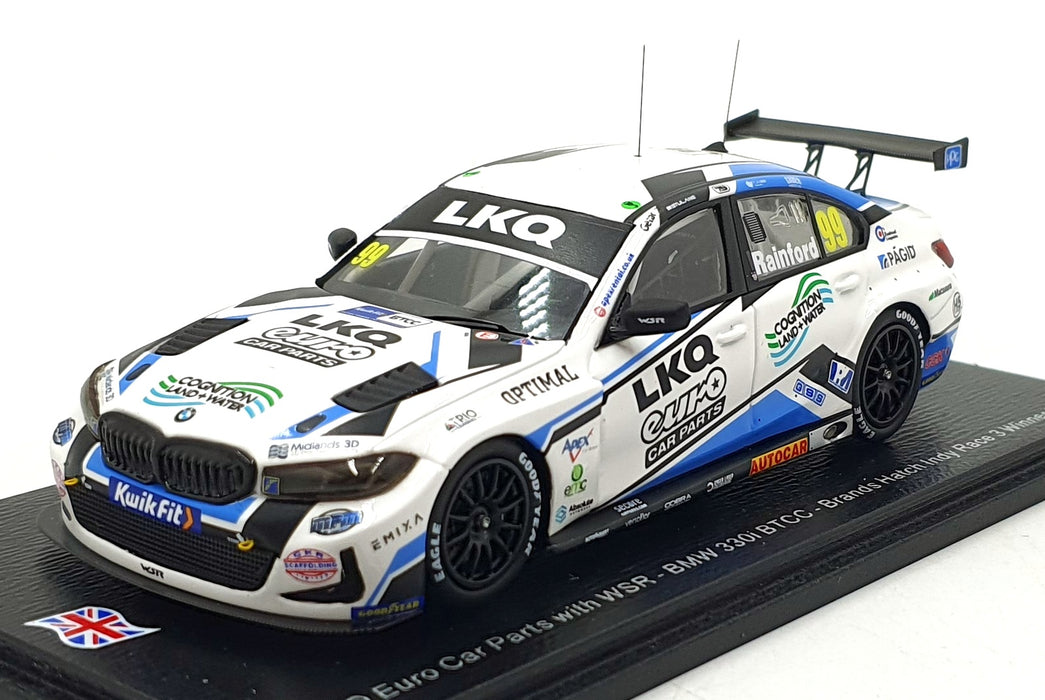 Spark 1/43 Scale UK034 - BMW 330i BTCC #99 Brands Hatch Indy Race 3 1st 2025