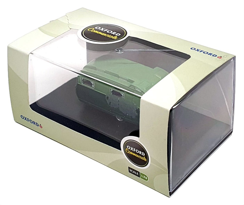 Oxford Diecast 1/76 Scale 76CC003 - Carlight Cont Caravan - Dk Green/Sage Green