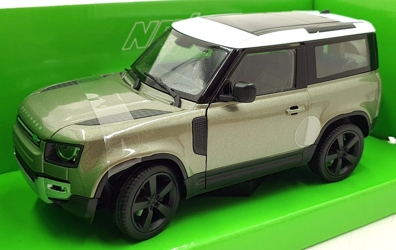 Welly NEX 1/24 Scale 24110W - 2020 Land Rover Defender - Met Green/White