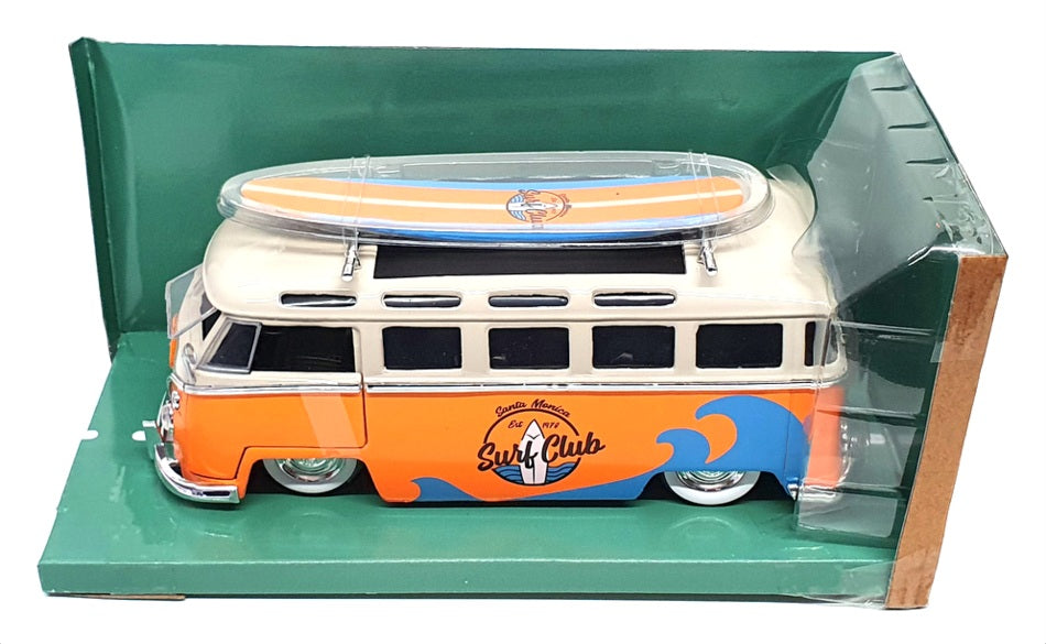 Jada 1/24 Scale Diecast 34231 - 1962 Volkswagen Bus Slug Bug Punch Buggy