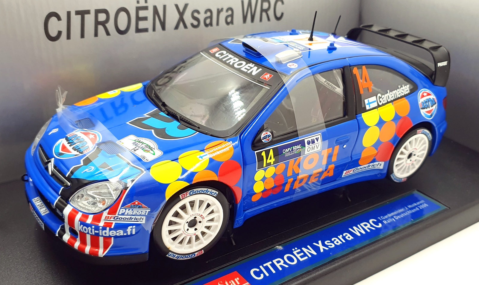 Sun Star 1/18 Scale 4428 - Citroen Xsara WRC 2006 Deutschland #14 T.Gardemeister