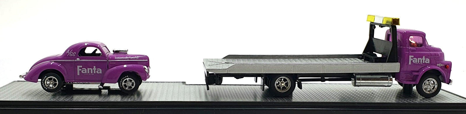 Castline M2 Machines 1/64 Scale TW13 1958 Dodge COE & 1941 Willys Coupe Gasser