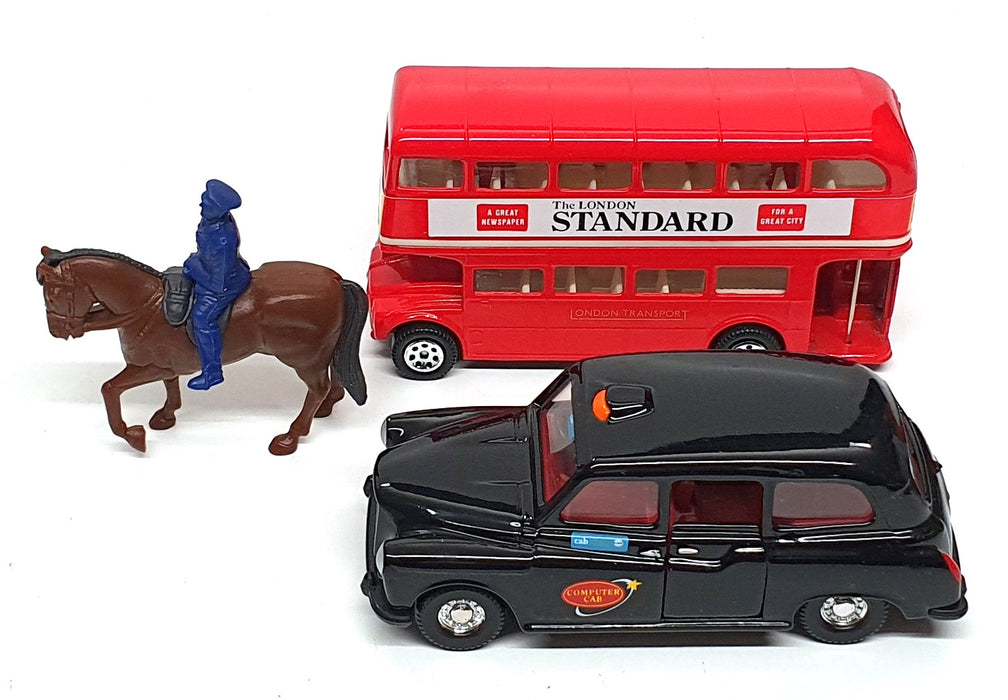 Corgi Diecast 60003 - London Gift Set RM Bus Taxi & Mounted Policeman