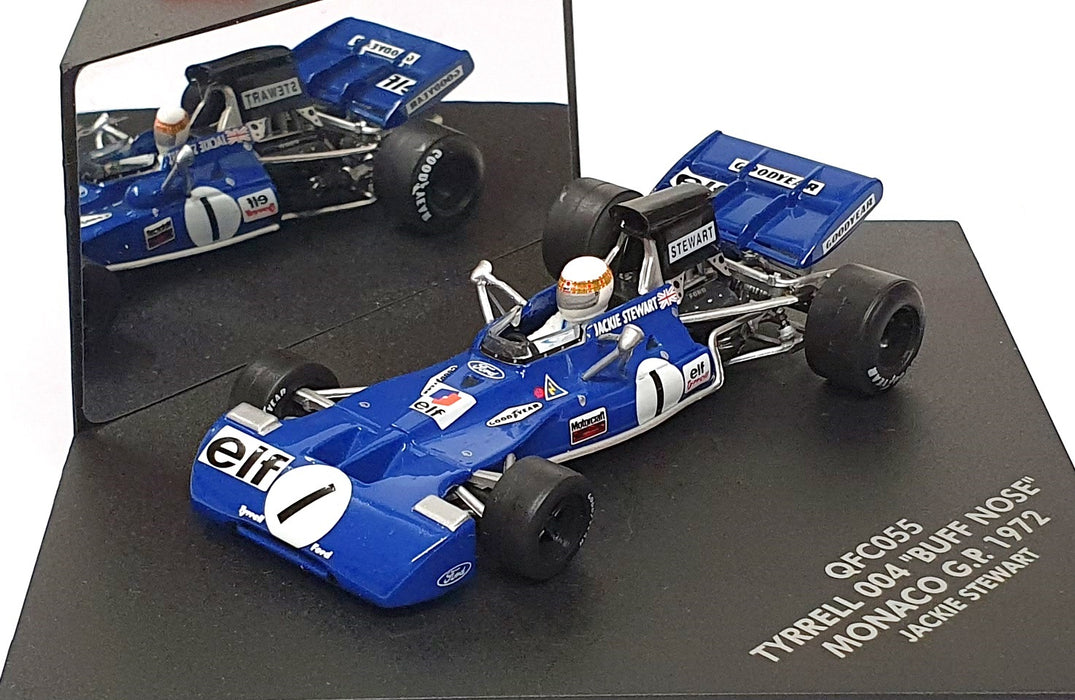 Quartzo 1/43 Scale QFC055 F1 Tyrrell 004 Buff Nose 1st Monaco GP 1972 J. Stewart