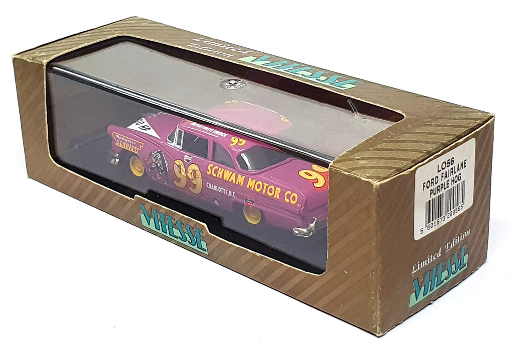 Vitesse 1/43 Scale L056 - Ford Fairlane Nascar 1956 #99 Curtis Turner Purple Hog