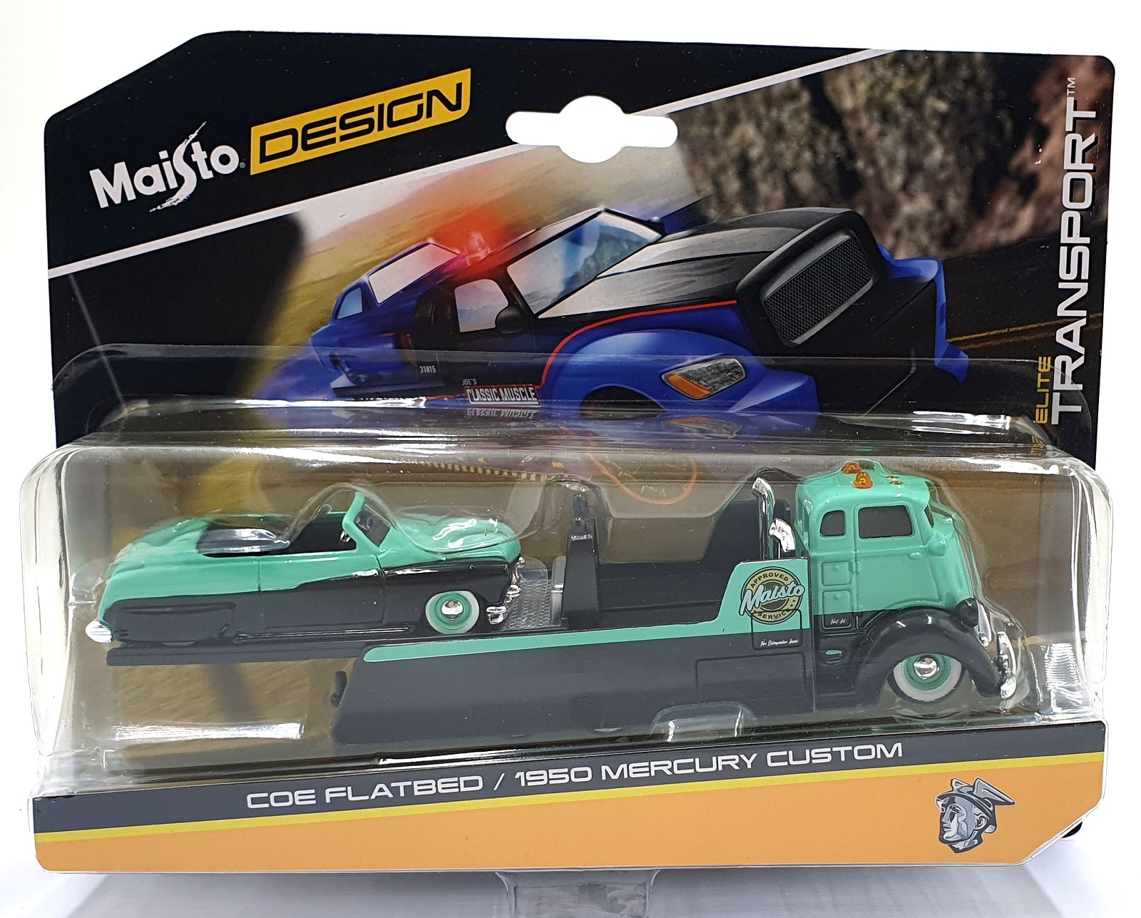 Maisto 1/64 Scale Diecast 15055 1950 Mercury Custom/COE Flatbed - Mint Green