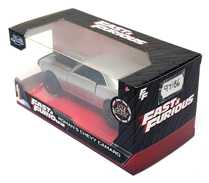 Jada 1/32 Scale 97186 - Fast & Furious Roman's Chevy Camaro Z28 Silver/Black