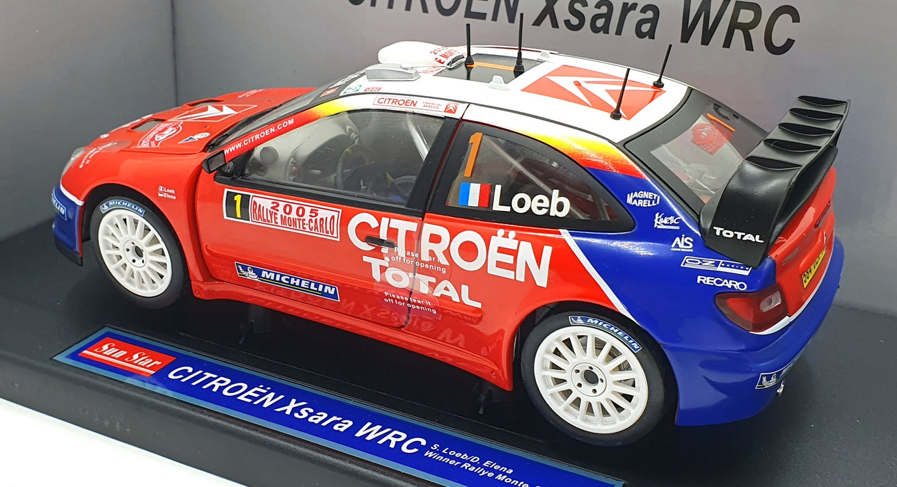 Sun Star 1/18 Scale 4414 - Citroen Xsara WRC Winner Monte Carlo Rally 05 S. Loeb