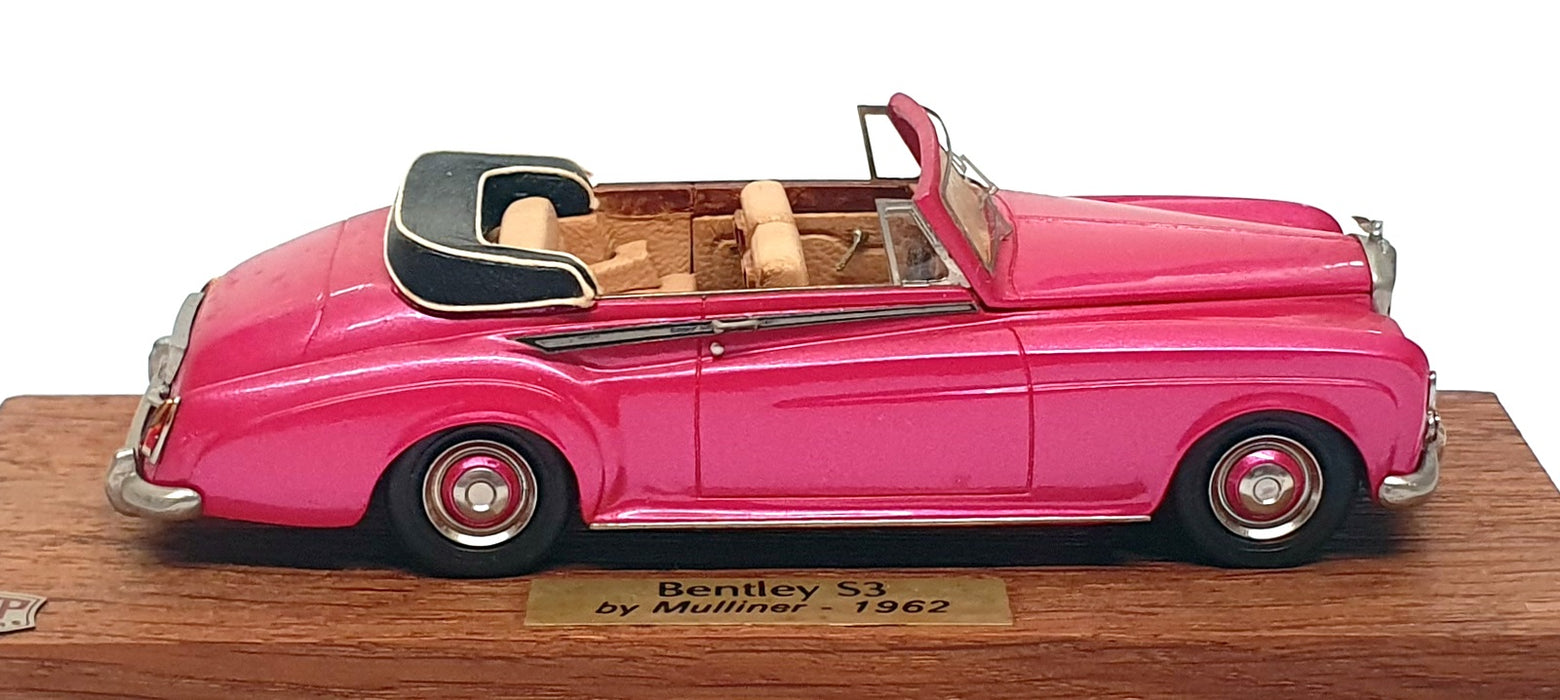 FYP Creations 1/43 Scale No. 6 - 1962 Bentley S3 DHC - Deep Pink