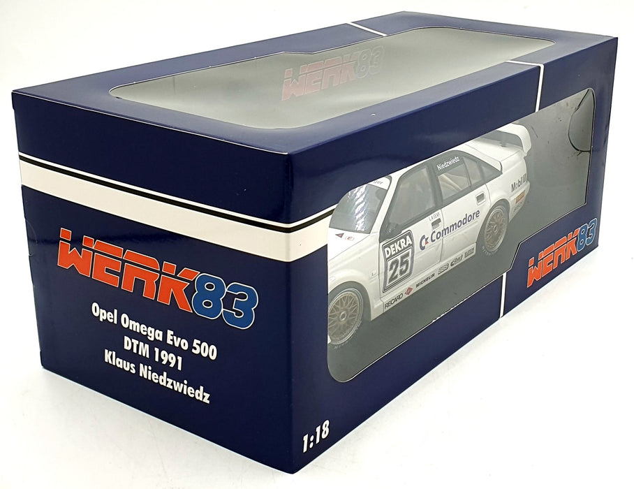 Werk83 1/18 Scale Diecast  W18045003 Opel Omega Evo 500 #25 DTM 1991 Niedzwiedz