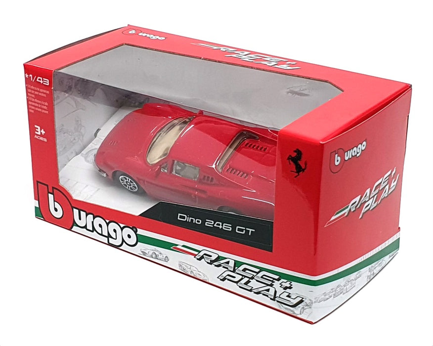 Burago 1/43 Scale Diecast 18-36000 - Ferrari Dino 246 GT - Red