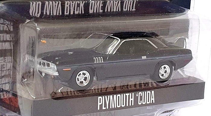 Greenlight 1/64 Scale 62020-F - Plymouth Cuda John Wick Chapter 4 - Black