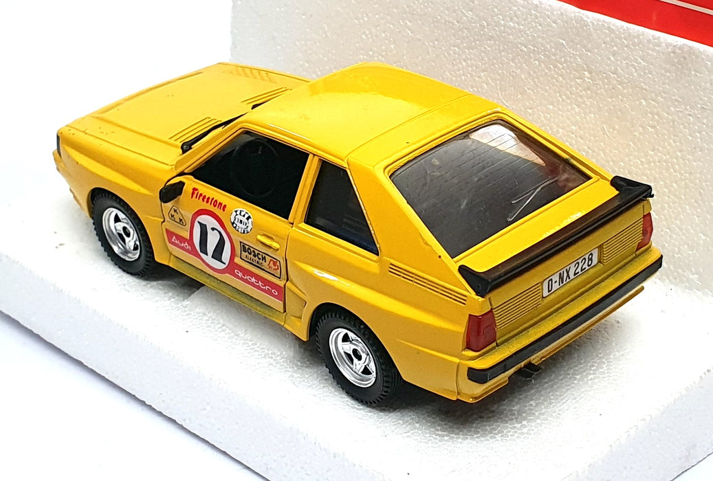 Polistil 1/25 Scale Diecast 02205 - Audi 4 Sport #12 - Yellow