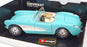 Burago 1/18 Scale Diecast 3024 - 1957 Chevrolet Corvette - Turquoise/White