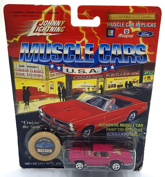 Johnny Lightning 1/64 Scale 200-130 - Muscle Cars 1972 Chevrolet Nova SS - Pink
