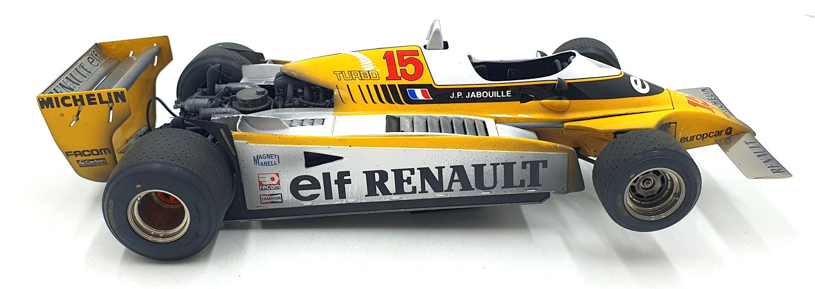Exoto 1/18 Scale Diecast GPC97090FLP - Renault RE-20 Turbo #15 Jabouille