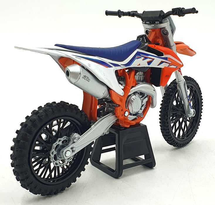 NewRay 1/12 Scale 58343 - KTM 450 SX-F Motorbike - Orange/White
