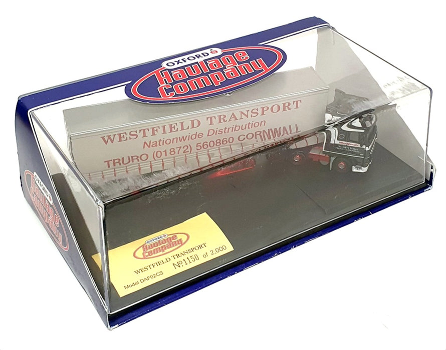 Oxford Diecast 1/76 Scale DAF02CS - DAF Truck & Trailer (Westfield Transport)