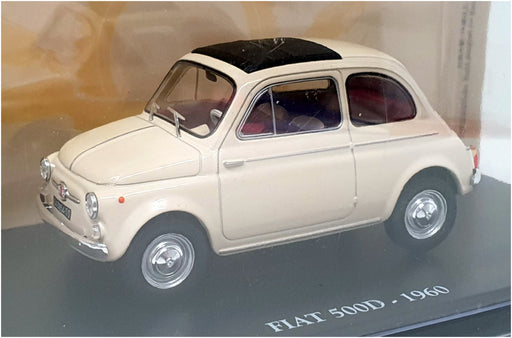 Altaya 1/24 Scale Diecast NX01 - 1960 Fiat 500D - Cream