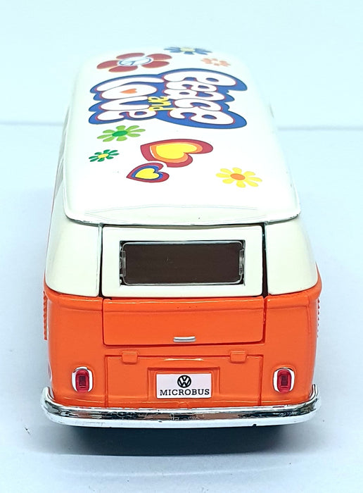 Kinsmart 1/32 Scale Pull Back & Go TY4226 - 1962 Volkswagen Classical Bus Orange