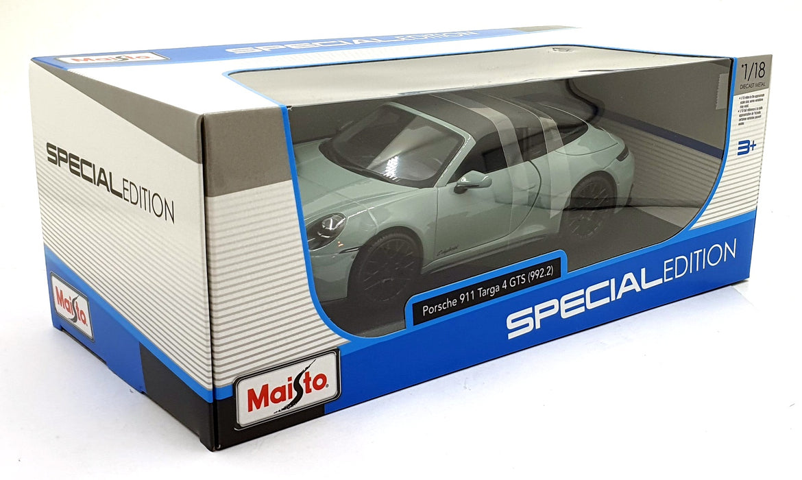 Maisto 1/18 Scale Diecast 31470 - Porsche 911 Targa 4 GTS (992.2) - Lt. Green