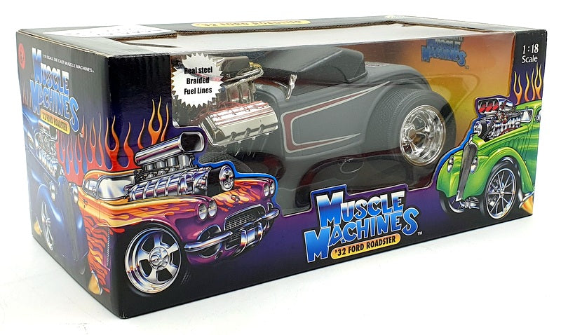 Muscle Machine 1/18 Scale Diecast 71166 - 1932 Ford Roadster - Grey