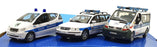Cararama 1/43 Scale 370 Mercedes, Volkswagen and Renault Mini 3 Piece Set Police
