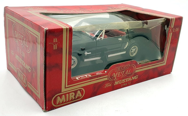 Mira 1/18 Scale Diecast 6113 - 1964 1/2 Ford Mustang Hard Top - Black