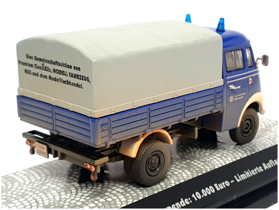 Premium ClassiXXs 1/43 Scale 11056 Mercedes Benz L319 Truck Weathered (THW) Blue