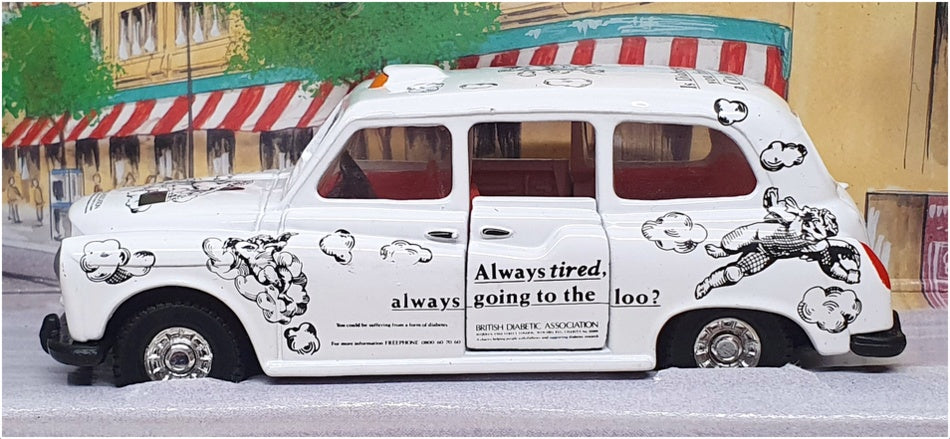 Corgi 11cm Long Diecast 58001 - British Diabetic Association Taxi - White