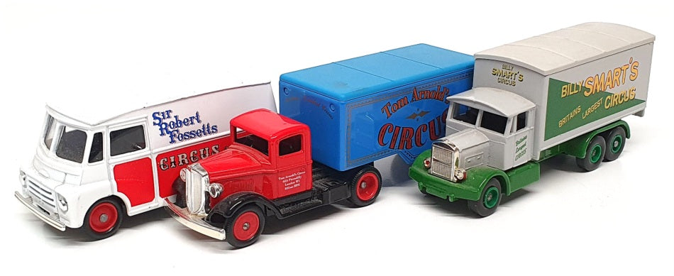 Lledo Diecast CR1003 - 3 Piece Circus Collection - Fossetts Arnold's Smart's