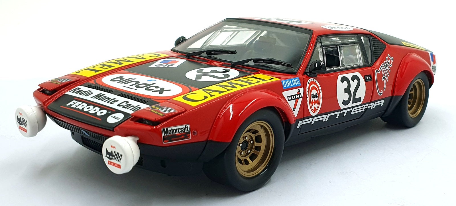 Kyosho 1/18 Scale 08855B 1972 De Tomaso Pantera 5.8L V8 #32 16th 24H Le Mans