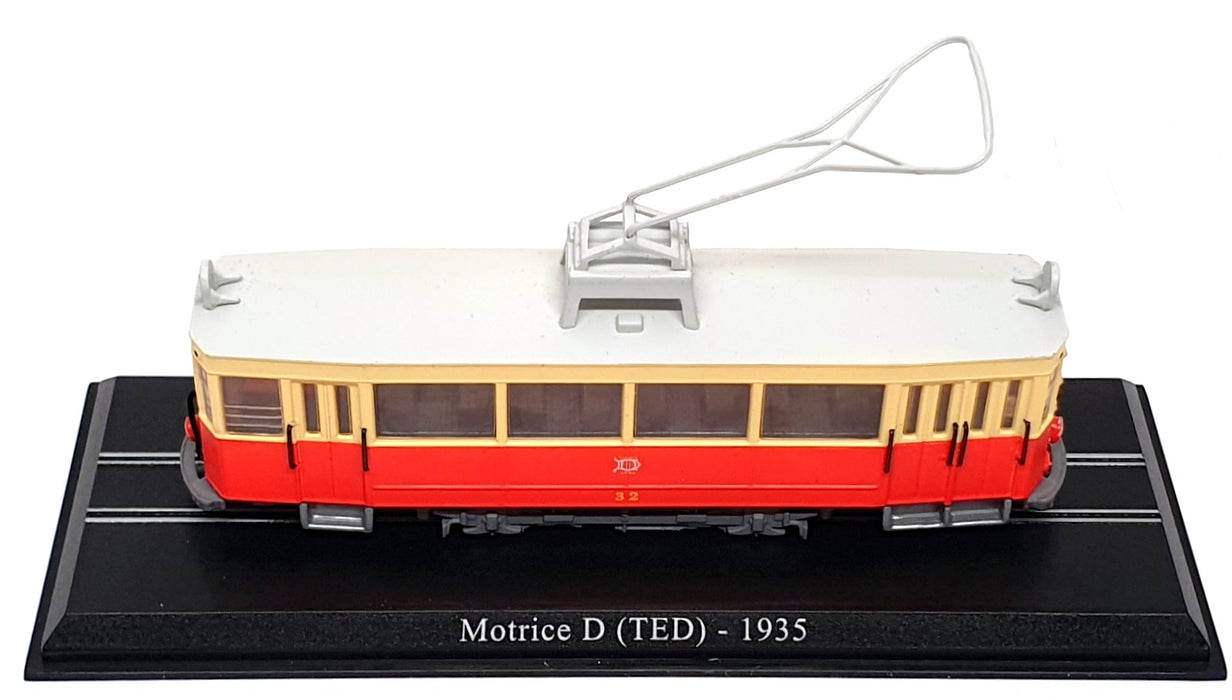 Atlas Editions 1/76 Scale 7519029 - 1935 Motrice D (TED) French Tram - Red