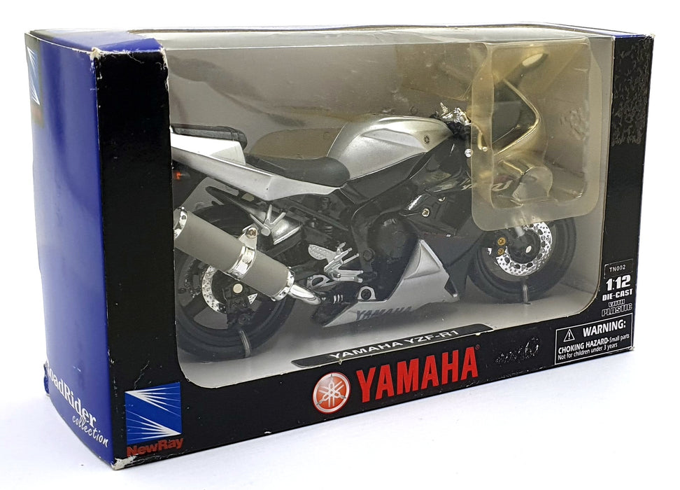 New Ray 1/12 Scale Diecast 53793 - Yamaha YZF-R1 - Black/Silver