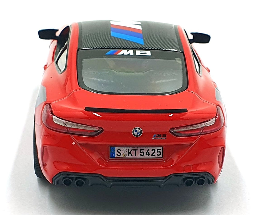Kinsmart 1/38 Scale Pull Back & Go  TY1241 - BMW M8 Competition Coupe #1 Red 