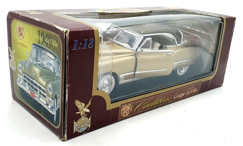 Road Legends 1/18 Scale 92309 - 1949 Cadillac Coupe De Ville - Gold