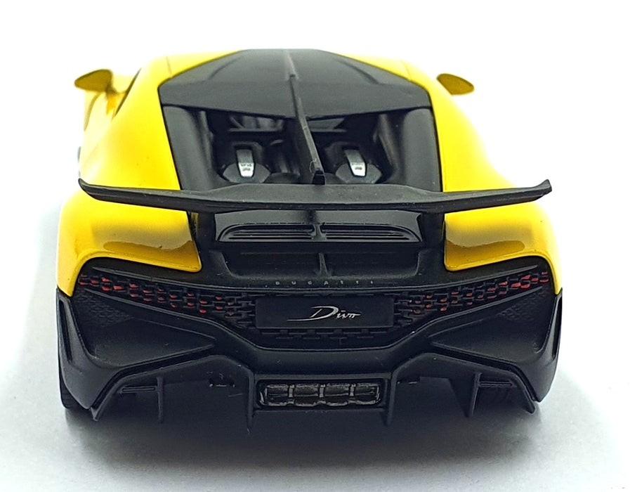 Kinsmart 1/36 Scale Pull Back & Go TY1244 - Bugatti Divo - Yellow