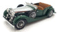 Franklin Mint 1/24 Scale B11PU51 - 1938 Alvis Roadster - Chrome/Green